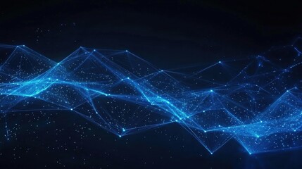 Abstract Digital Network Wave Pattern