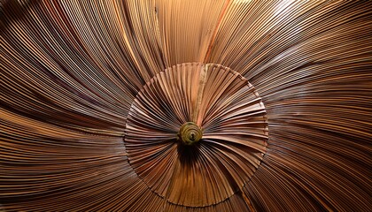 Spinning bamboo craft demonstration artisan workshop visual art indoor close-up traditional technique