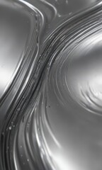 Close-up chrome texture, swirling metallic sheen,  silver,  backdrop