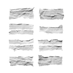 set of torn paper