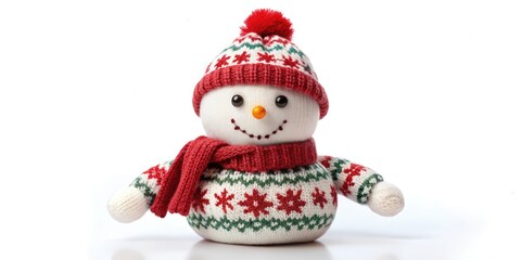 Fototapeta premium Festive Snowman Christmas Food Photography: Cute Winter Holiday Dessert Image