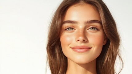 Naklejka premium Radiant, healthy, youthful complexion