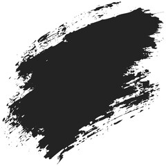 Naklejka premium Black paint splash on white background showing artistic texture and dynamic movement