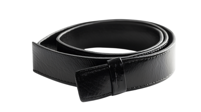 Professional Black Belt Isolated on White Background for Martial Arts Training and Self-Defense Marketing