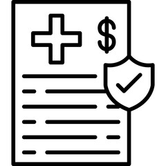 Fototapeta premium Medical Coverage Icon