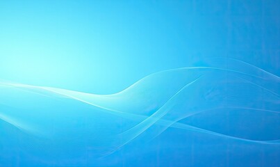 Abstract Blue Waves Texture Background, Smooth Line Swirls, Gradient Color