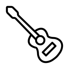 Guitar line icon