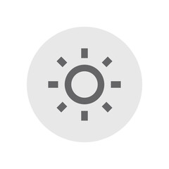 White Balance Sunny Outlined Icon