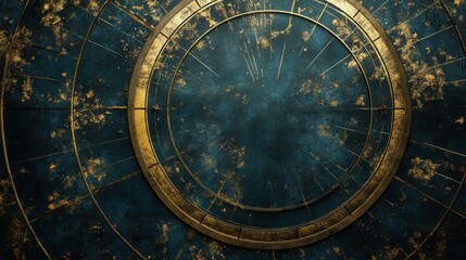 Obraz premium Ancient celestial map with gold detailing - low resolution v2-6x Celebrations of Nature