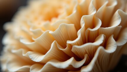 Oyster Mushroom Macro Close-up Detail