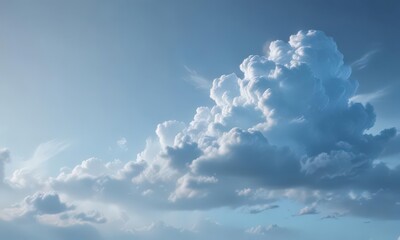Subtle light blue gradient background featuring blurred, ethereal cloud formations , peaceful, design, blue