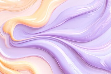 Abstract Pastel Swirls of Lavender and Peach Hues
