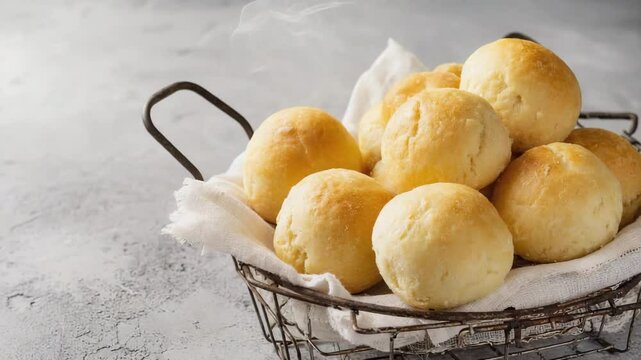 P&atilde;o de queijo also known as cheese buns.