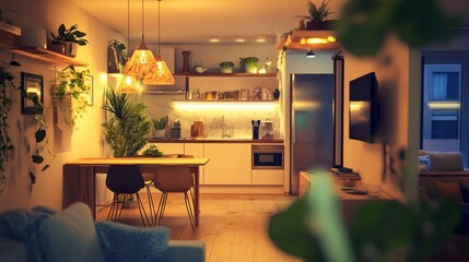 A Cozy Kitchen Dining Area Filled With Natural Light