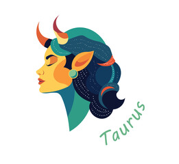 The illustration - zodiac sign in the modern style.