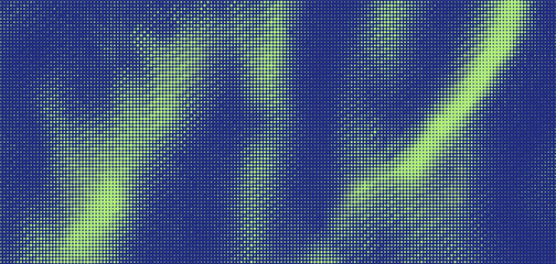 Fototapeta premium Halftone overlay texture creating a dynamic visual play of moire patterns in vibrant hues