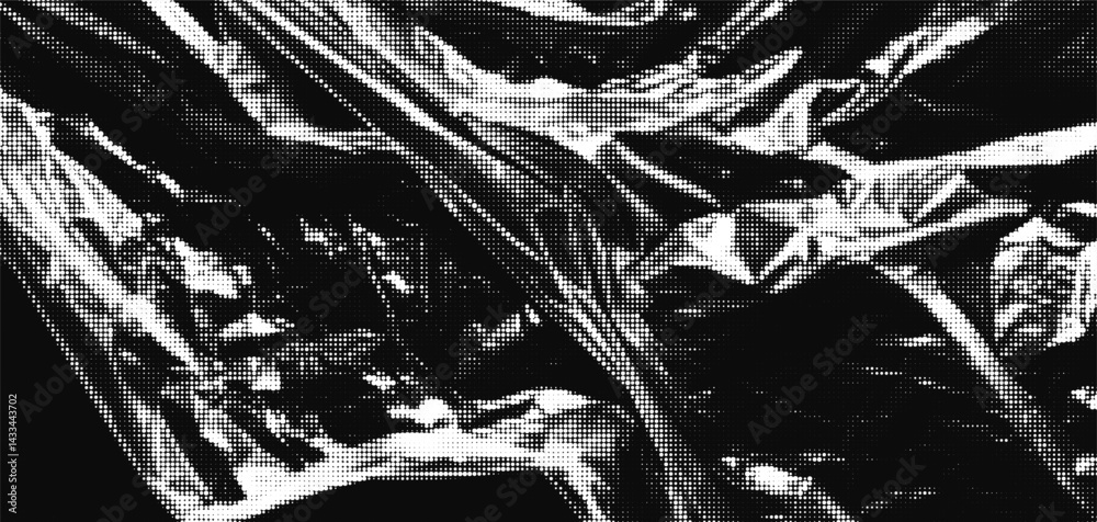 Aufkleber Textured plastic overlay with halftone effect enhancing visual depth and interest
