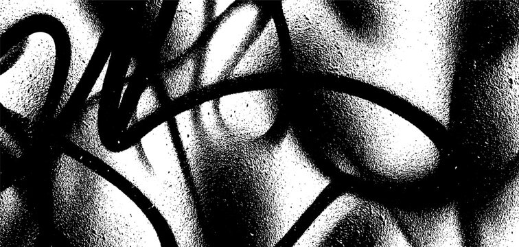 Graffiti spray texture reveals intricate patterns of urban art in a gritty environment