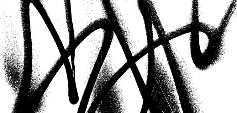 Graffiti spray overlay texture showcasing intricate grunge patterns with expressive lines and forms