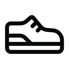Simple Shoe outline icon. The icon can be used for websites, print templates, presentation templates, illustrations, etc	
