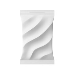 white package bag isolated on transparent background
