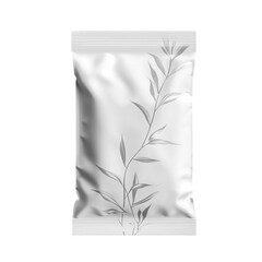 white package bag isolated on transparent background