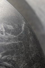 brake disc for a car that has not been in use, a new disc for the car's brake system