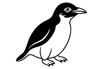 Naklejka premium Rockhopper Sketch Vector