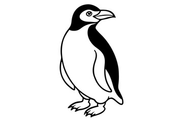 Naklejka premium Rockhopper Sketch Vector