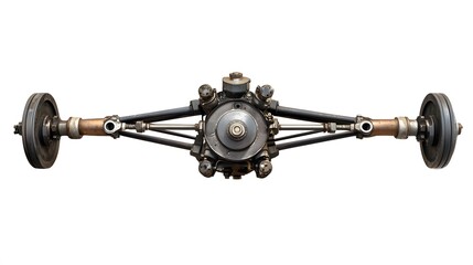 Vintage Car Rear Axle Assembly.