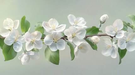 Obraz premium Blooming apple branch