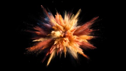 Obraz premium Colorful Powder Explosion Captured in Motion