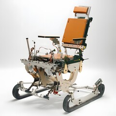 Futuristic Wheelchair Design Studio Shot.