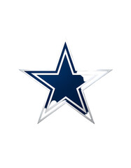 Obraz premium silver star on a white background