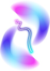 abstract background with blue bubbles