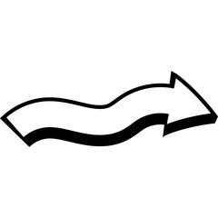 Fototapeta premium Comic Arrow Shape Minimalist