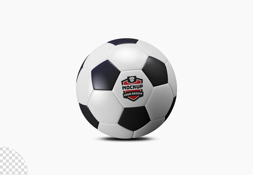 Soccer Ball Football Sport Mockup Isolated