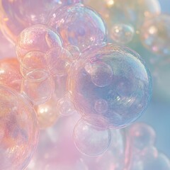 bubble mist push, pastel shimmer, background