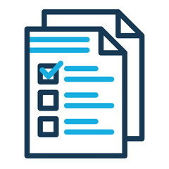 Fototapeta premium This is a Check List icon from the Organization icon collection with Outline Color style
