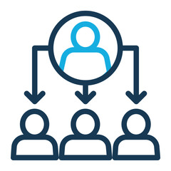 This is a Hierarchy icon from the Organization icon collection with Outline Color style