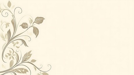 Obraz premium Elegant Floral Design with Beige Background. (8)