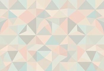 Naklejka premium Modern abstract pastel triangle seamless vector pattern in Scandinavian style, design, tones