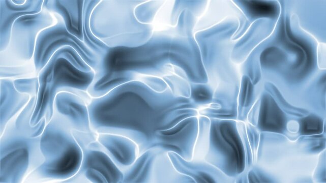 Animated Abstract blue and white pattern suitable for backgrounds, textiles, packaging design, and digital art projects. Dynamic visual interest in cool tones.