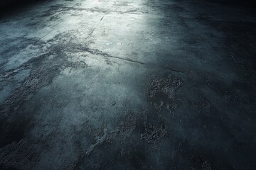 Intriguing, textured, dark gray concrete floor surface.