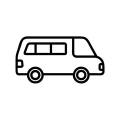 Beach Shuttle or Van Icon Design