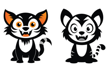 A cute cat silhouette