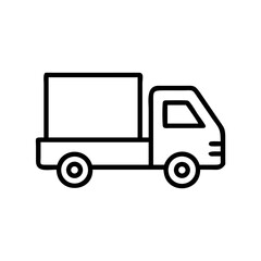 Cargo Truck Delivery Icon Design