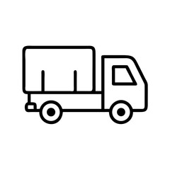 Cargo Truck Delivery Icon Design