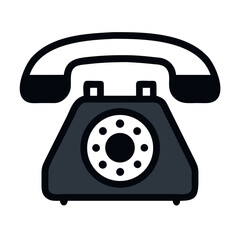 Classic Rotary Hotel Telephone Icon Design