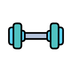 Dumbbell Gym Equipment Icon Design